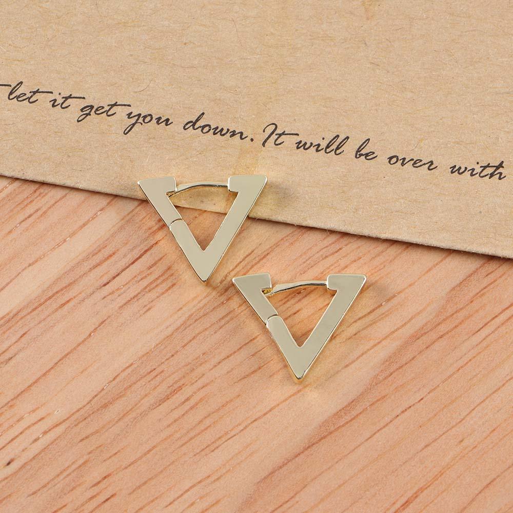 

Male Circle Earrings Triangle Earrings Korean Style Clip Earrings Men Ear Buckle Fashion Jewelry S серебряный