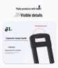 Chariot plat pliable compact à six roues pour le transport silencieux de marchandises