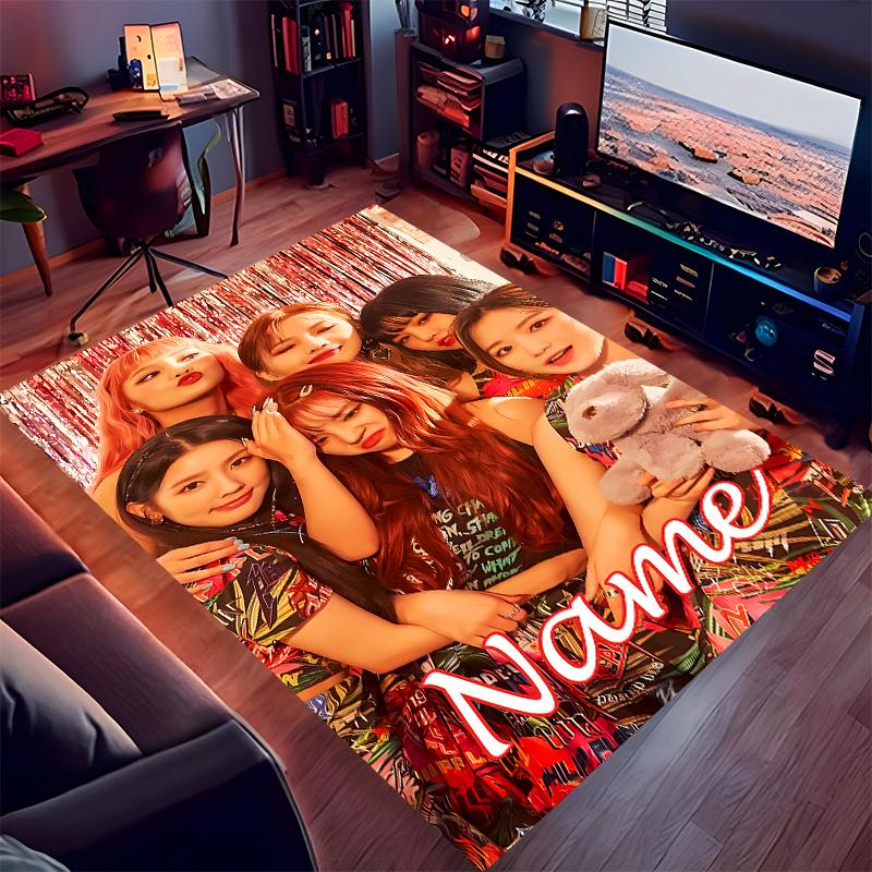 Custom personalization (G)I-DLE Print Area Rug - Soft, Washable Non-Slip Indoor Mat,Living Room,Home&Office Decorative Rug