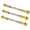 6Pcs 88mm Aluminum Alloy Adjustable Push RodsTurnbuckle Rod Linkage Accessories for RC Car Modelsgolden