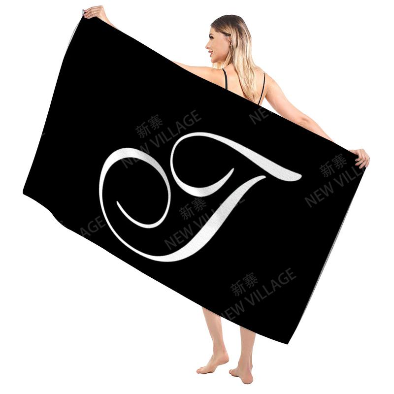 Bathroom Bath towel for adults sauna Large beach towel Gym towel Large hotel woman shower quick drying microfiber simple letter