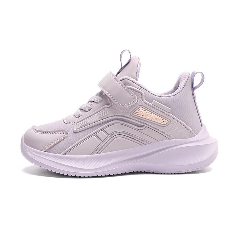 Boys Running Shoes Lightweight Breathable Mesh Upper With Hook Loop Closure Non-Slip Sole School Outdoor Activities