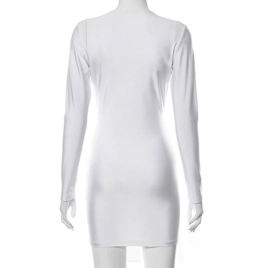 Dress Deep Skin-friendly Long Tight 