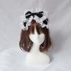 Lovely Sweet Hairband Maid Cosplay Headband Lolita Ruffled Lace Headwear Handmade Double Layer Bowknot Hair Accessory