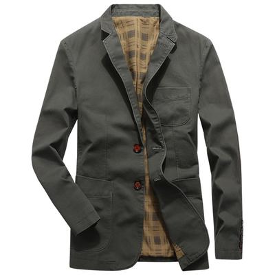 Men's Suits Pure Cotton Casual Suits Washed Men's Convenient Suits Men's Jackets