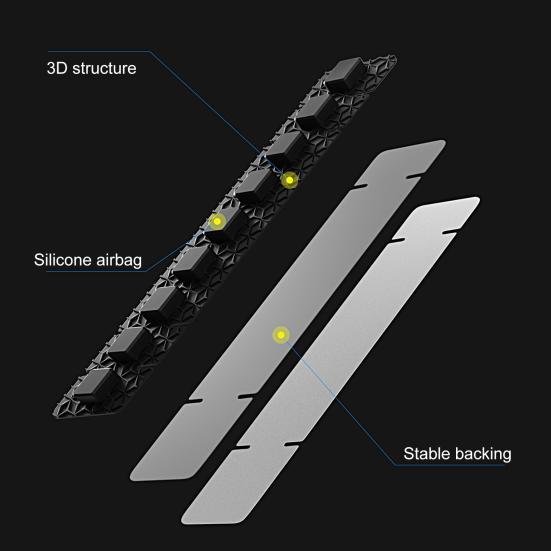 Chain Stay Protector Dirt-resistant Waterproof Wear-resistant 3D Embossment Silicone Rust Resistant Frame Chain Guards for Cycling