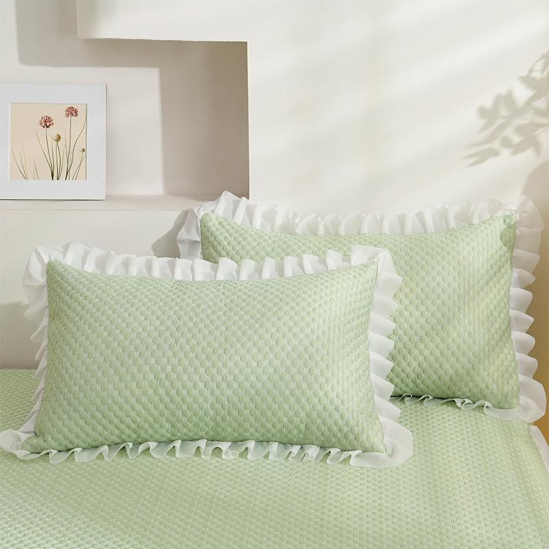 Princess Wind Bed Skirt Ice Bean Cool Mat 3-piece Set Washable Cool Silk Mat Bed Skirt Cool Mat