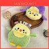 Adorable Bird Plush Coin Purse Keychain For Students Portable Organizer Gift