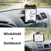 Xnyocn Tablet Car Holder Stand For iPad Air 1 2 Mini 2 3 4 Pro 9.7 10.5 Universal Windshield Mount For 7 To 11 Inch Samsung Tab
