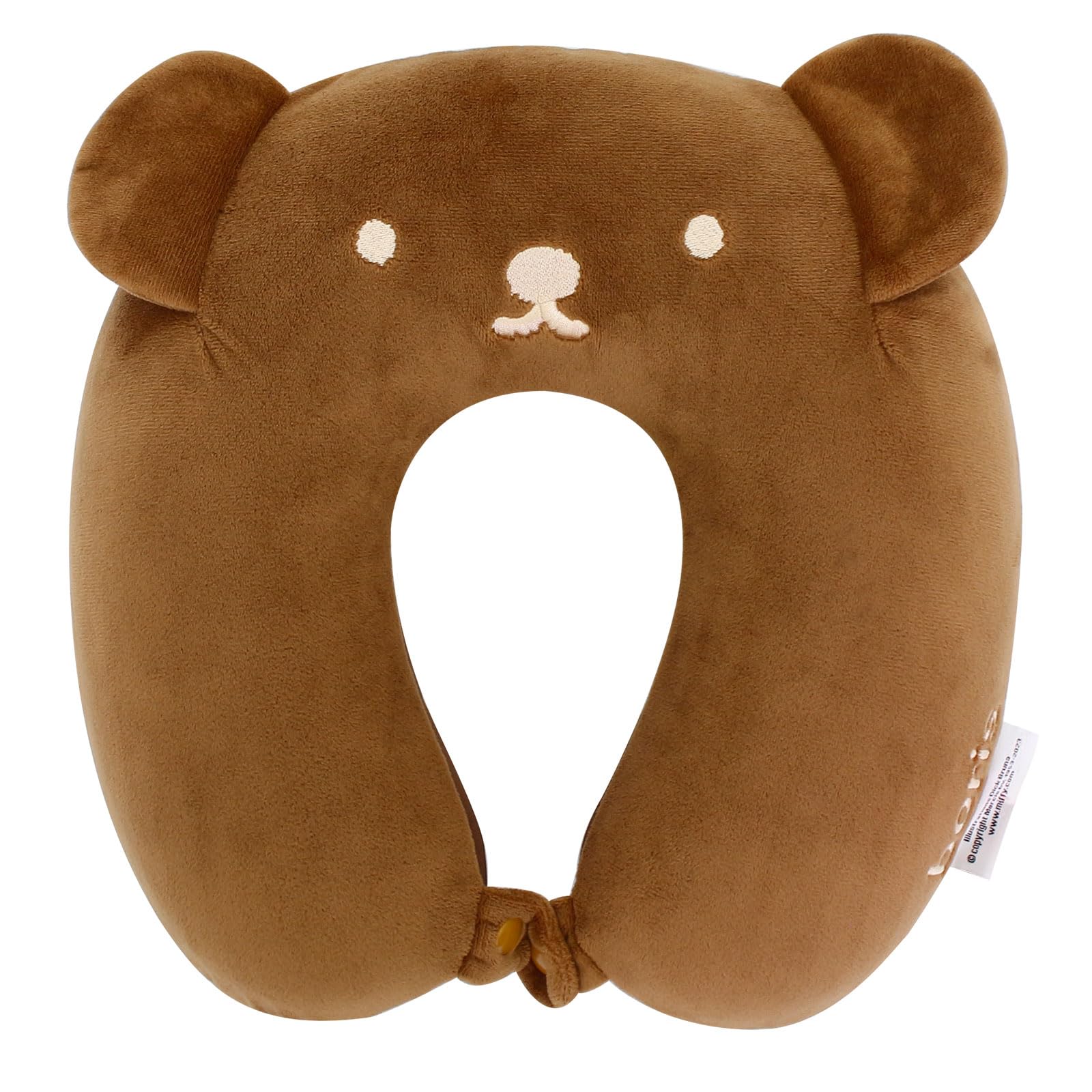 

Hapitas Memory Foam Pillow, Miffy, 31 cm, Oyasumi Miffy, B208, Boris Face Brown