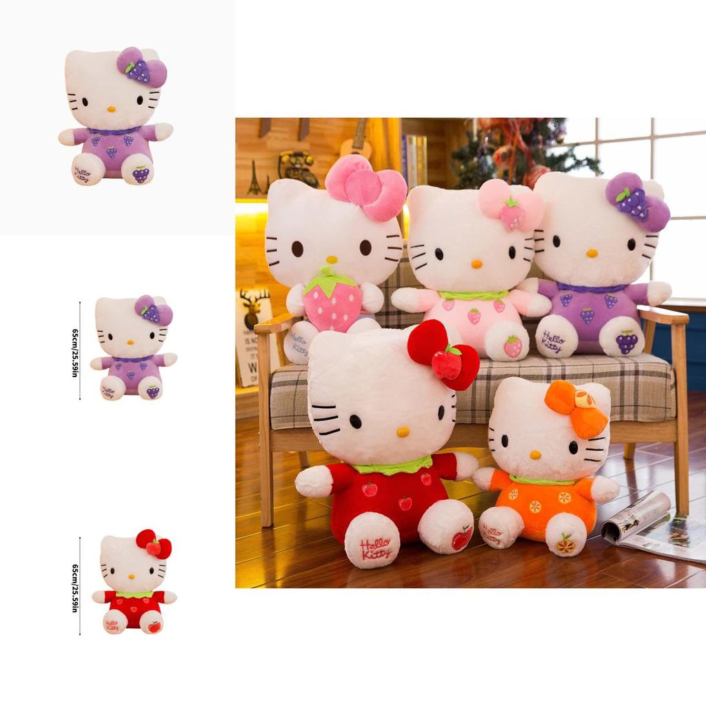 Adorable Hello Kitty Strawberry Cat Plush Toy For Kids And Adults