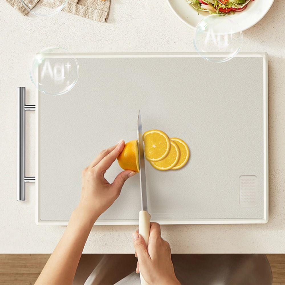 Anti-Bacterial Stainless Steel Cutting Board Anti-Mold Kitchen Chopping Block  Vegetable