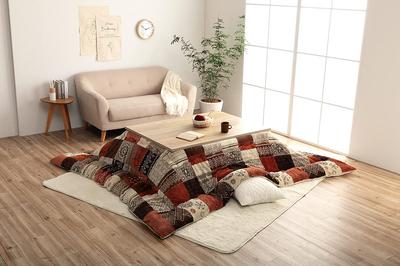 Ikehiko Kotatsu Dekbed Waterafstotend Starsha 205 x 205 cm Oranje Vierkant Scandinavisch Gemaakt in Japan Stoot Water Af Ca.. #7800719