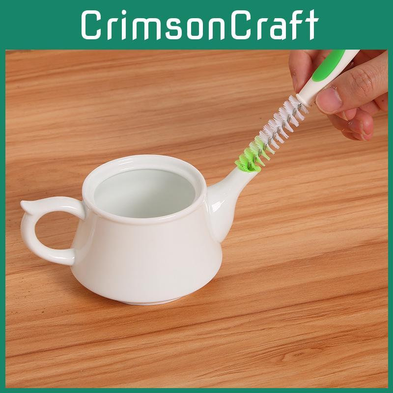 Spout Japanese Teapot Brush With Suction Base For Kitchen Accessories Cleaning