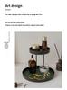 Cosmetics Storage Box Aroma Diffuser Tray: Key, Perfume, and Iron Rack for Dressing Table, Entrance, or Washstand