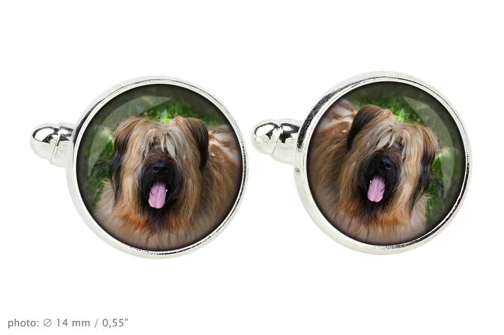 Briard, Berger de Brie - manschettknappar i en ask, handgjorda smycken, produkt från märket Art-Dog