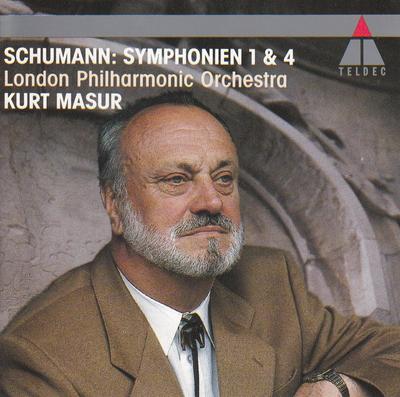 CD SCHUMANN, MASUR; LPO - Symphonies 1 & 4 2292464452 TELDEC 1990 Europe Classical Used