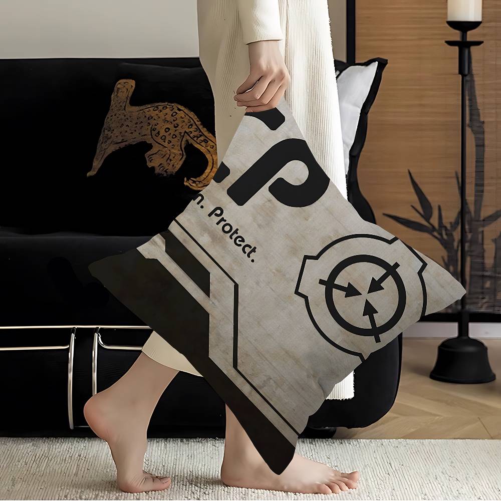 Popular Foundation Scp F-Foundation Game Maple Design Cushion Cover Happy Autumn Harvest Decor Holiday Decorati Pillow Cover