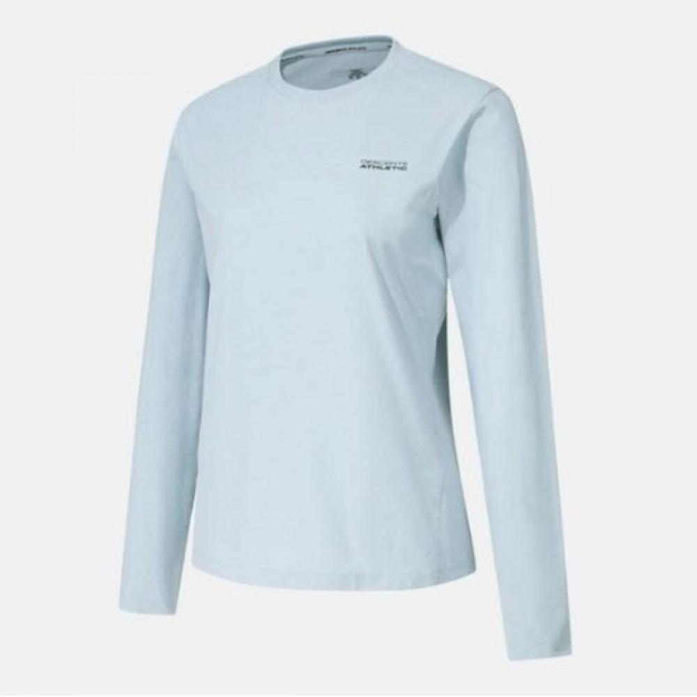 

DescenT Long Sleeve Tee Cqk Sq123TTl11 Sky Training Regular FiT Long Sleeve T shirT Sky Blue 100