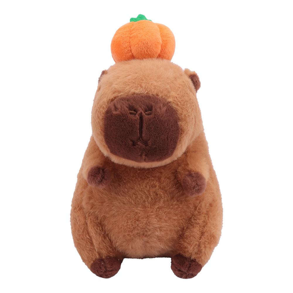 Spooky Holiday Pumpkin Kapibala Capybara Plush Toy Adorable Doll Boys Girls Anime Plush Doll Gentle Plush Anime Cartoon Spooky Holiday Xmas Present