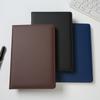 Minimalist PU Leather Hardcover Loose-Leaf Business Notebook Custom High-end A5 Thick Daily Planner Journal for Gift