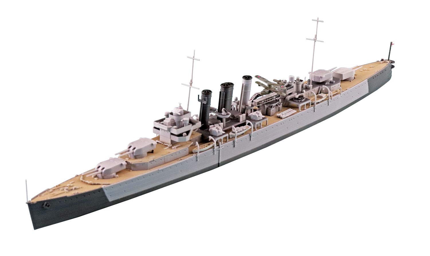 

Aoshima Bunka Kyozai Серия Waterline Британский тяжелый крейсер Dorsetshire Пластиковая модель 1/700 №808