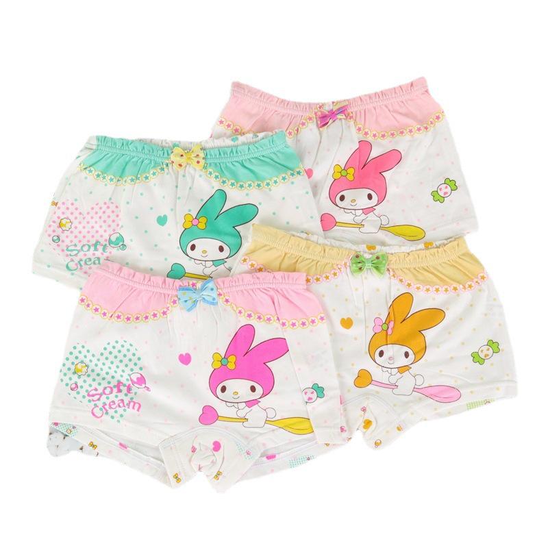 Love Nian Girls' Cotton Boxer Briefs: Little, Medium & Large Sizes