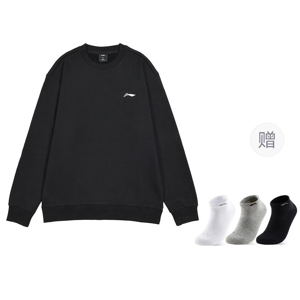 Li Ning Sports Fashion Collection Sweatshirt Fall Men's Black AWDTC69-1