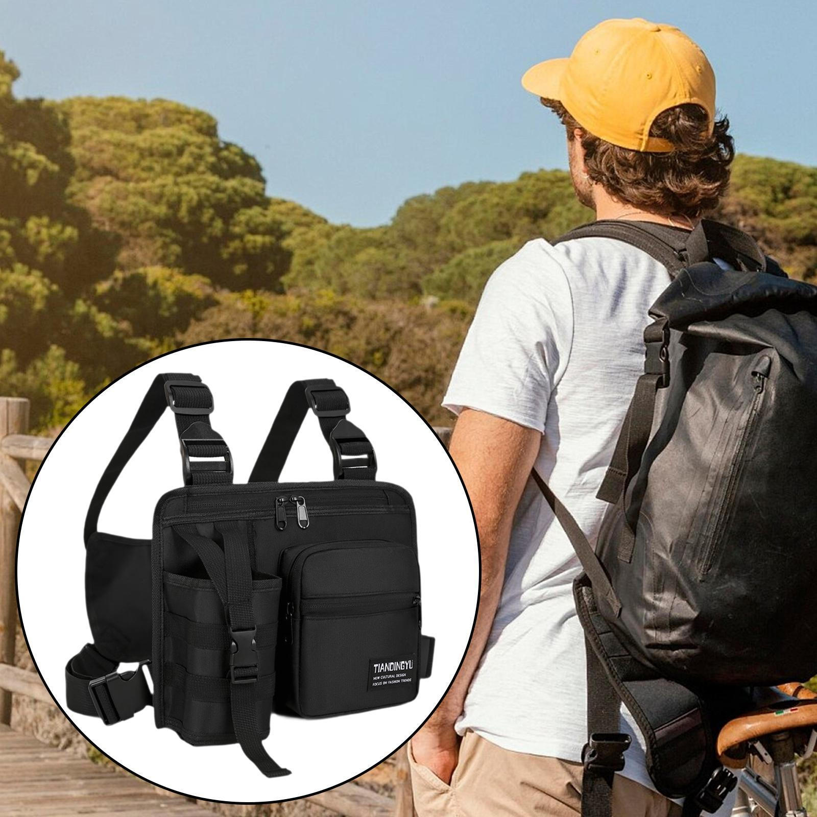 

Нагрудная сумка Беговые поясные сумки Водоотталкивающая Утилитарная Дышащая Передняя сумка Разгрузочная сумка Жилет для