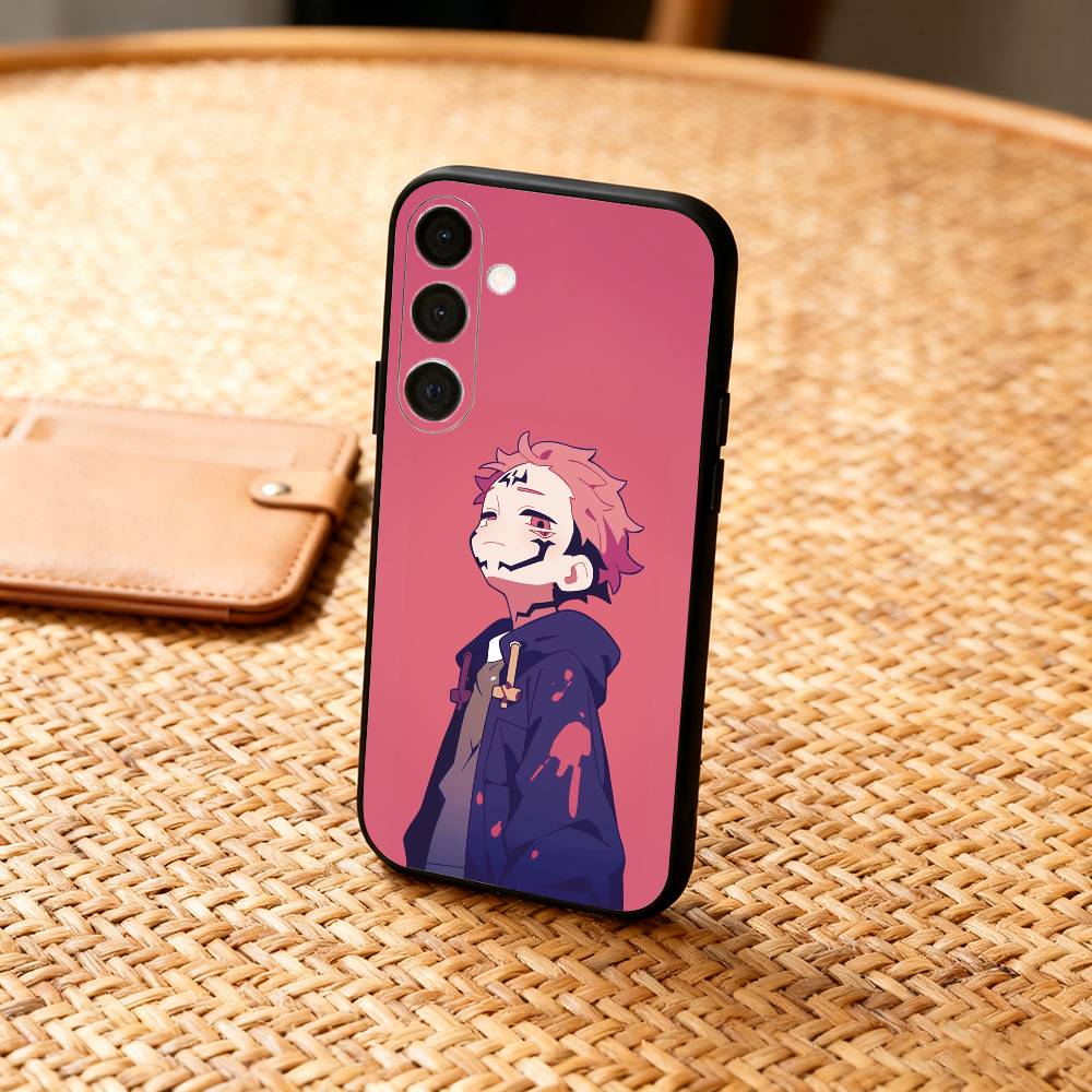 J-Jujutsu K-Kaisen Gojo Sukuna  Phone Case For Samsung  A73,72,71,53,52,51,22,91,80, Soft Black Cover