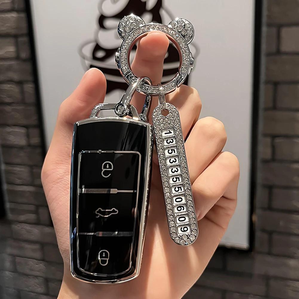 Nueva funda protectora de TPU para llave de coche de moda para Volkswagen VW CC Passat B6 B7 Passat 3C CC Maogotan R36 B5 B7L, accesorios para coche