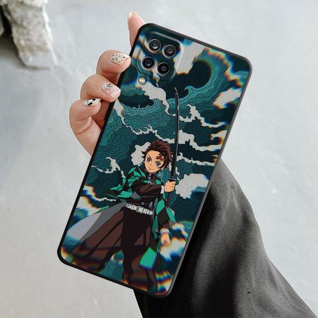 Telefon Fall Für Samsung Galaxy A70 A70s A50 A30s A04s A20s A20e A02 A02s A03 A42 M31 M13 Abdeckung Anime dämon Slayer Nezuko Tanjirou