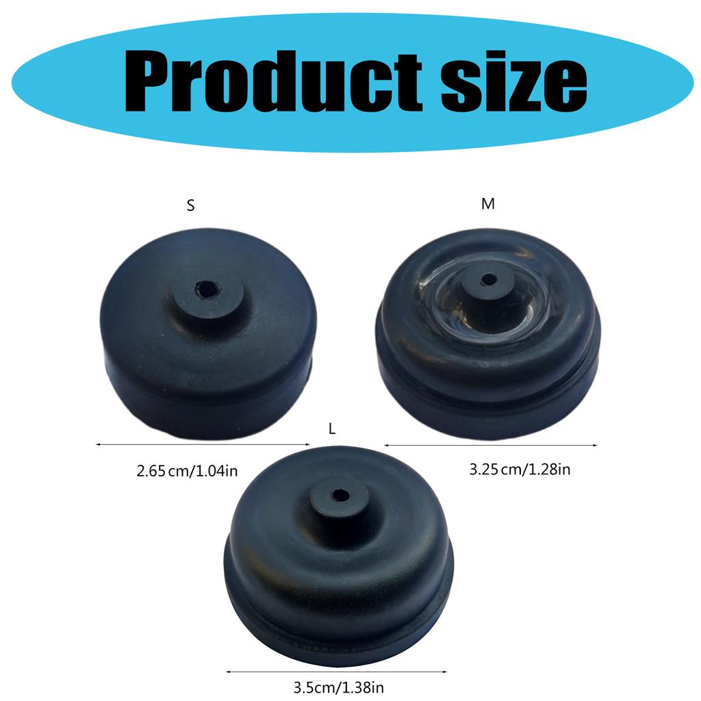 Confezione da 6 Diaframmi Pompa Aria per Acquario Ricambio Gomma Silicone Coppetta Parte per Accessori Pompa Ossigeno per Acquario
