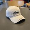 High quality street fashion show face small soft top baseball cap women's three-dimensional letter embroidery cap men