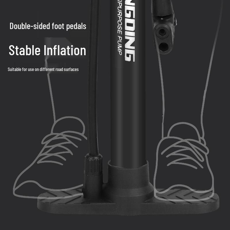 Jingding Portable High-Pressure Pump for Bicycles, Basketballs, and More