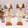 Christmas Elk Fabric Doll Decoration - Festive Desktop Ornament