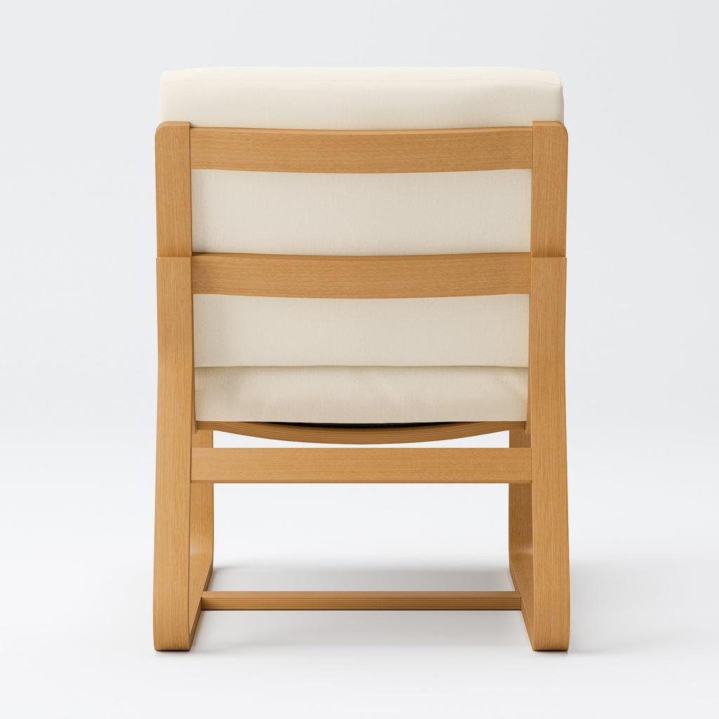 MUJI Sofa Chair Cover for Living Room or Dining Room, Washed Cotton Canvas, Natural Color, KB487A2A