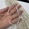 1String, White Natural Freshwater Pearls, Handmade Nugget Pearl Pearl Beads for Jewelry Making DIY Crafts (Beads 3-5mm, Length 36cm)