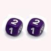 10Pieces Number 1 2 3 123 D6 14Mm Acrylic Dice 6-Sides Dices For Board Game Cubes 6 Colors Learning Game Accessories
