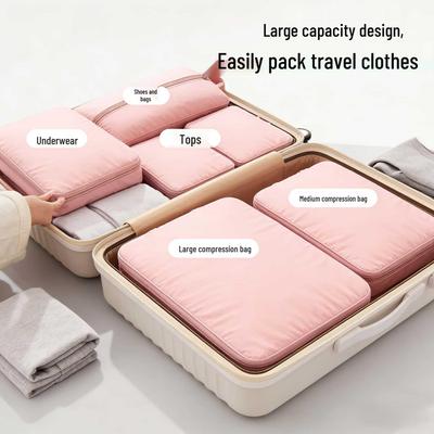 Portable Compression Storage Bag for Clothes, Jackets, Travel, and Organization