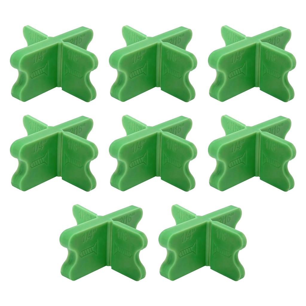 8 Pcs Deck Spacer 4 Thickness PP Deck Board Spacing Tool for Patio Balcony Poolside Dock Green 8 Pcs