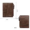 Vintage Männer Leder Luxus Brieftasche Kurze Schlanke Männliche Geldbörsen Geld Clip Kreditkarte Dollar Brieftasche Herren Karte Geldbörse