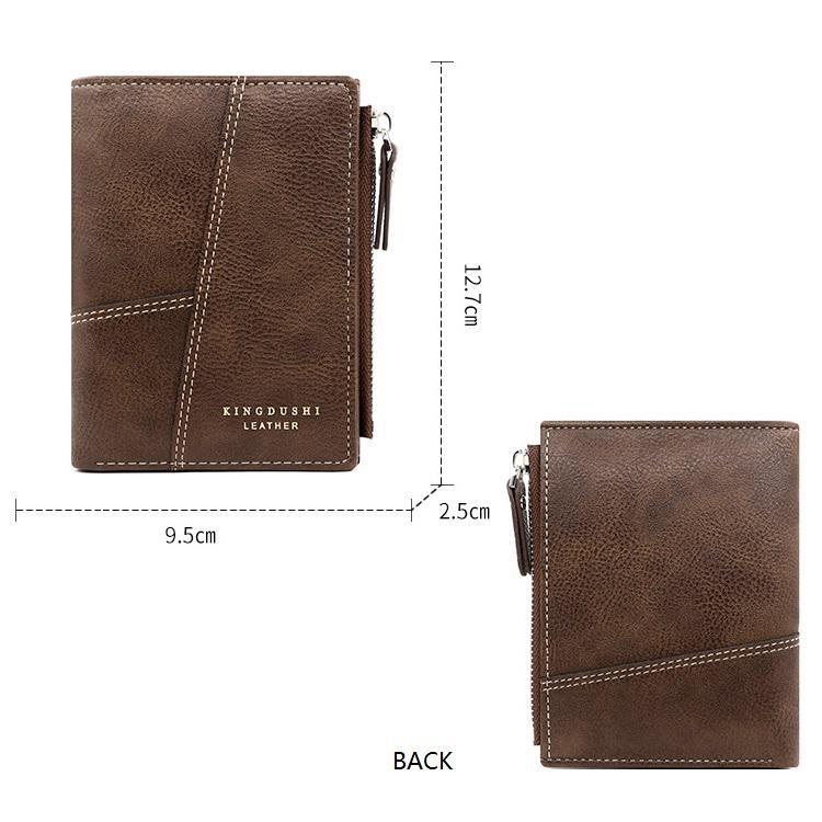 Vintage Männer Leder Luxus Brieftasche Kurze Schlanke Männliche Geldbörsen Geld Clip Kreditkarte Dollar Brieftasche Herren Karte Geldbörse