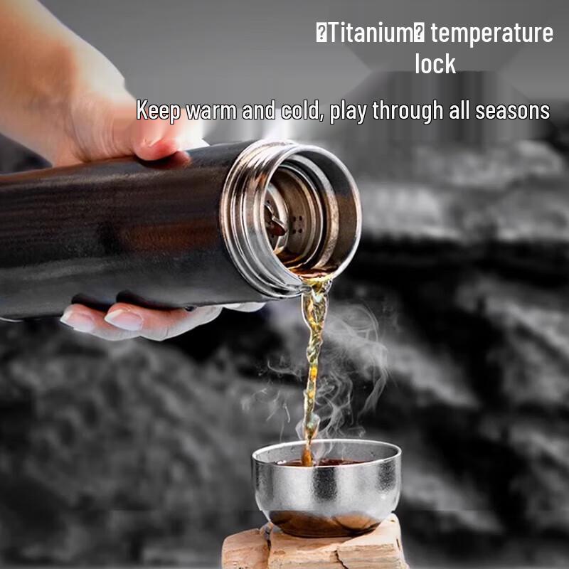INMINDS 300ml Pure Titanium Portable Thermos Mug