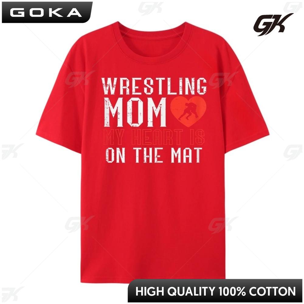 Мама-рестлер на ковре Рестлер Мама Мамочка Борьба Черная Графическая Печать Футболка Мужская Большого Роста Готический Стиль S