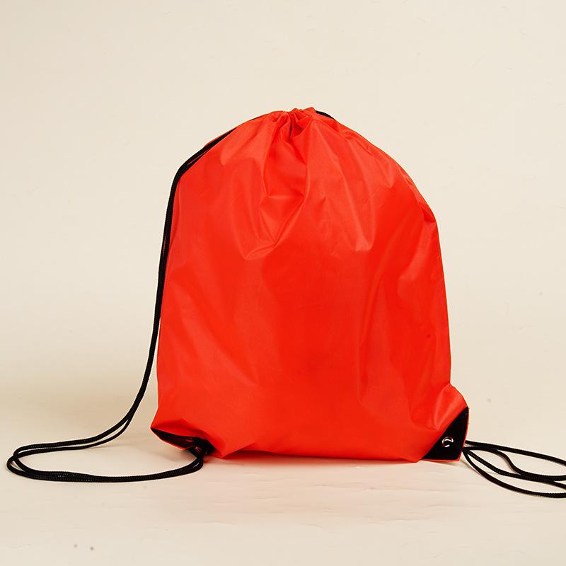 In Stock Custom Logo Polyester Sports Drawstring Backpack