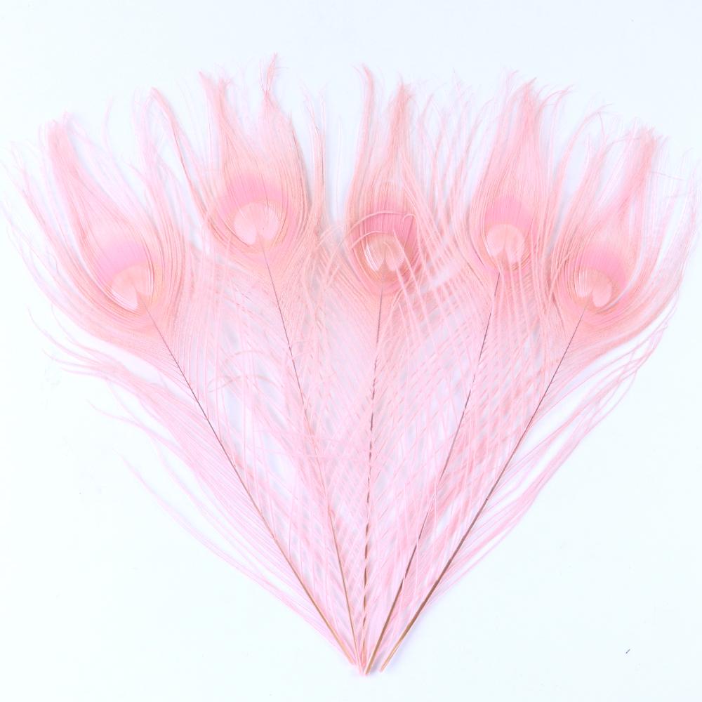 Dyed Peacock Feather 25-30cm for DIY Craft Vases Creative Hat Costume Party Wedding Carnaval Holiday Floral Decoration