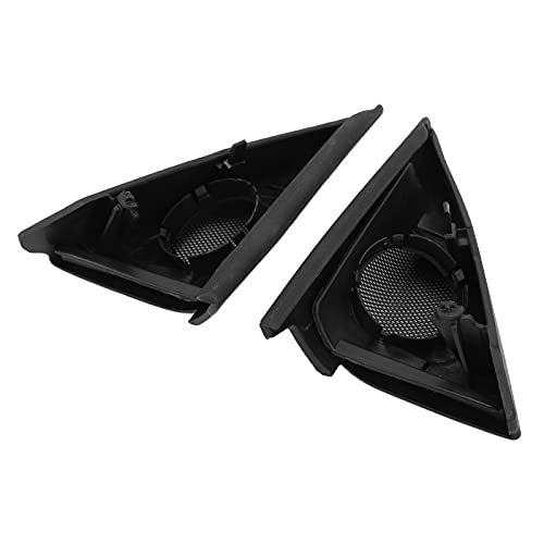 Front Door Speaker Covers, Accurate 2PCS/Set Interior Left and Right 51337184197 Black Wear Resistant for Cars