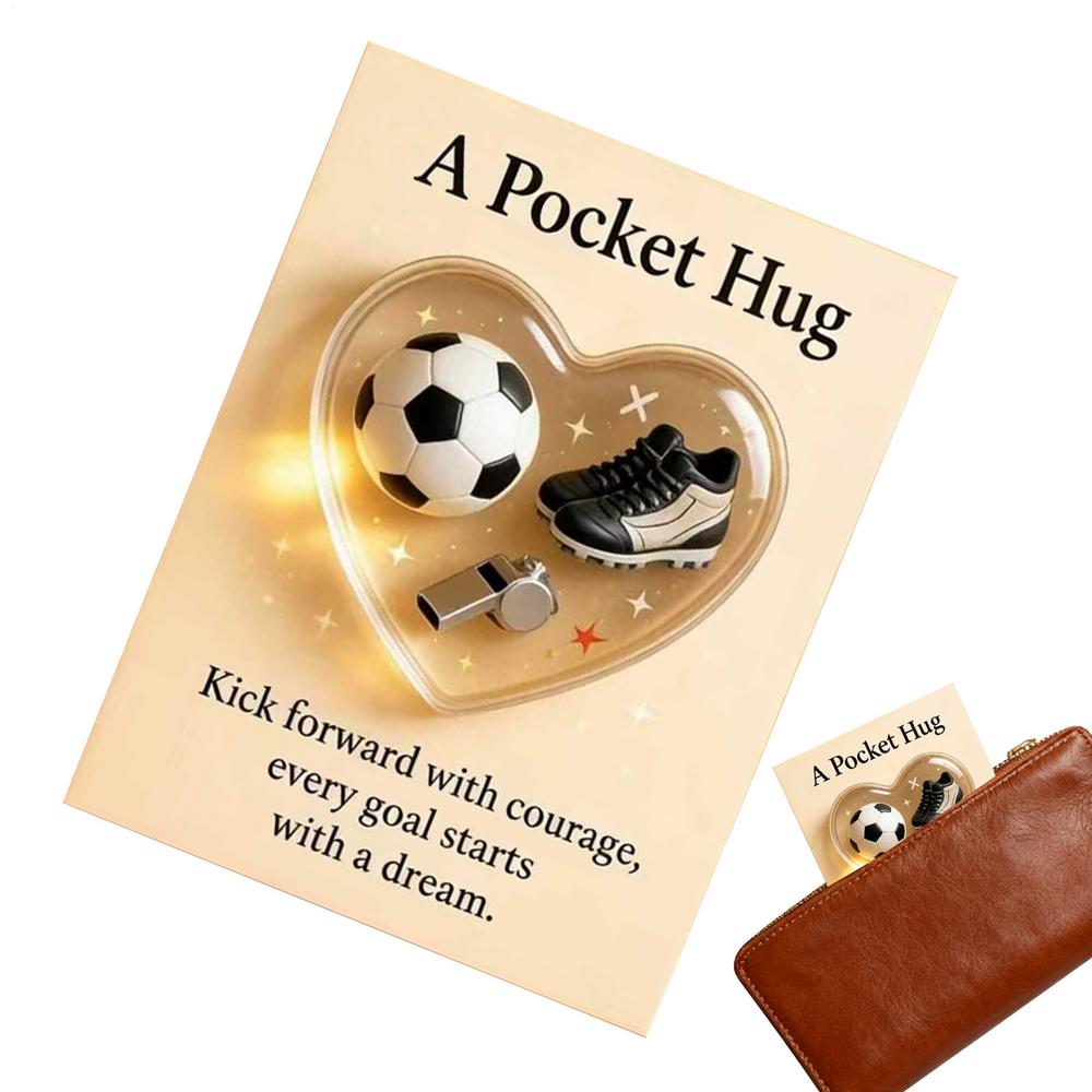 Sports Hug Cards Pocket Encouragement Souvenir Portable Encouragement Cards For Players Athletes Team Managers Fans Collectors