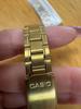 CASIO gold analog wristwatch